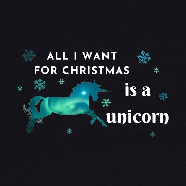 All I want for Christmas is a unicorn by LukjanovArt